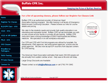 Tablet Screenshot of buffalocpr.com